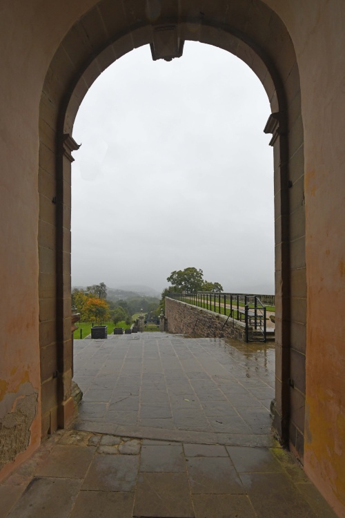 Oh dear, raining again at Powis Castle