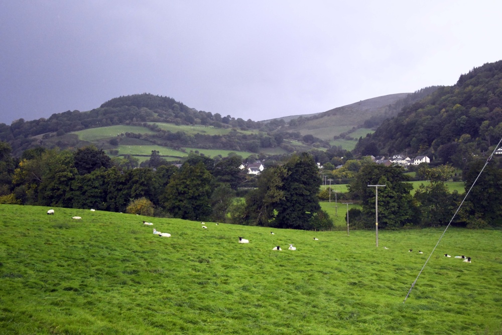 Shropshire hills near Onibury