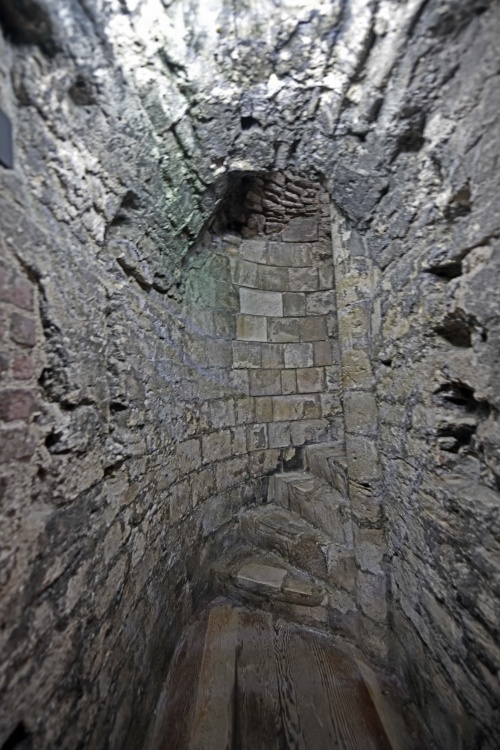 Portchester Castle - stairs to Keep