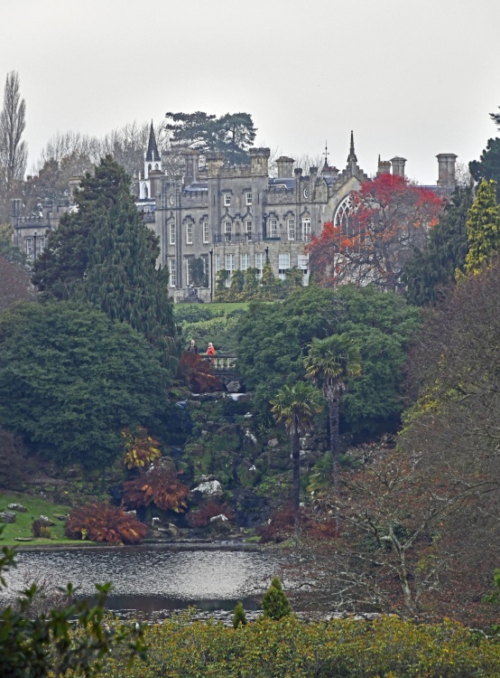 View of Sheffield Park House from the lakeside