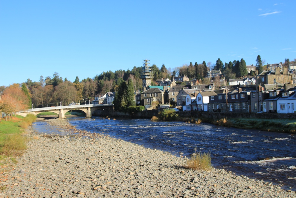 Photograph of THE RIVER ESK AT LANGHOLM,DUMFRIES & GALLOWAy