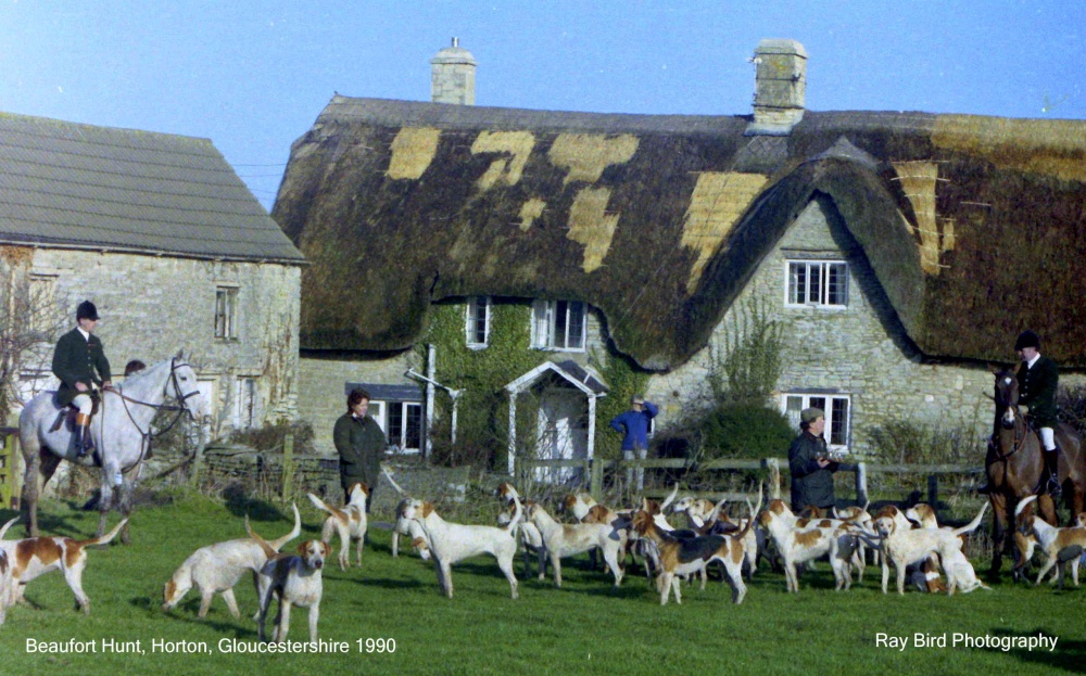 Beaufort Hunt Meet, Horton, Gloucestershire 1990