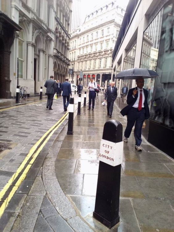 A rainy day in the City