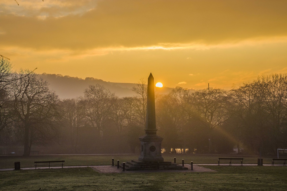 Sunset in Whitworth Park