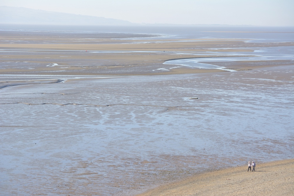 The Beach on the Dee Estuary at Thurstaston, Wirral, Merseyside