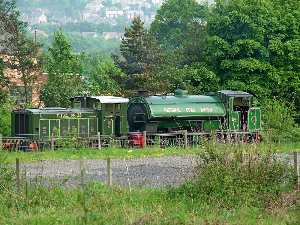 Two of Tanfield Railway rolling stock