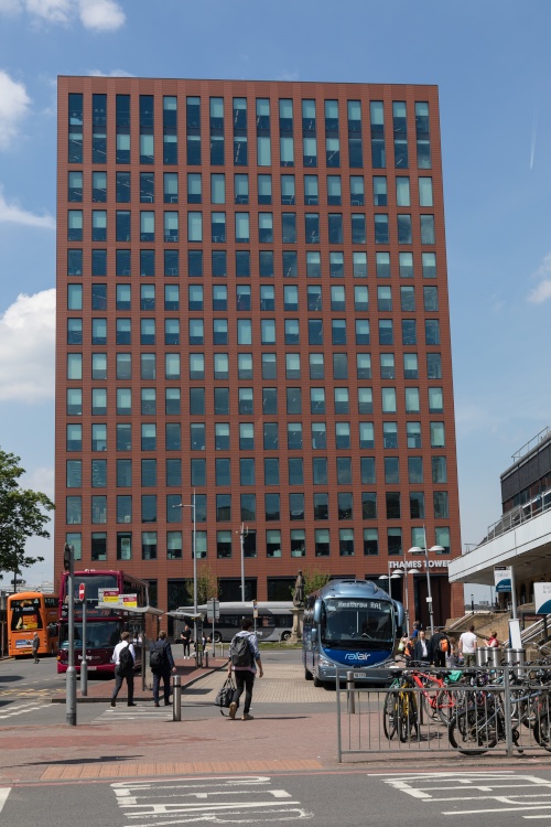 Thames Tower and Reading Station entrance