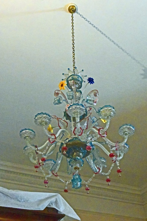 Murano glass chandelier at Ickworth House