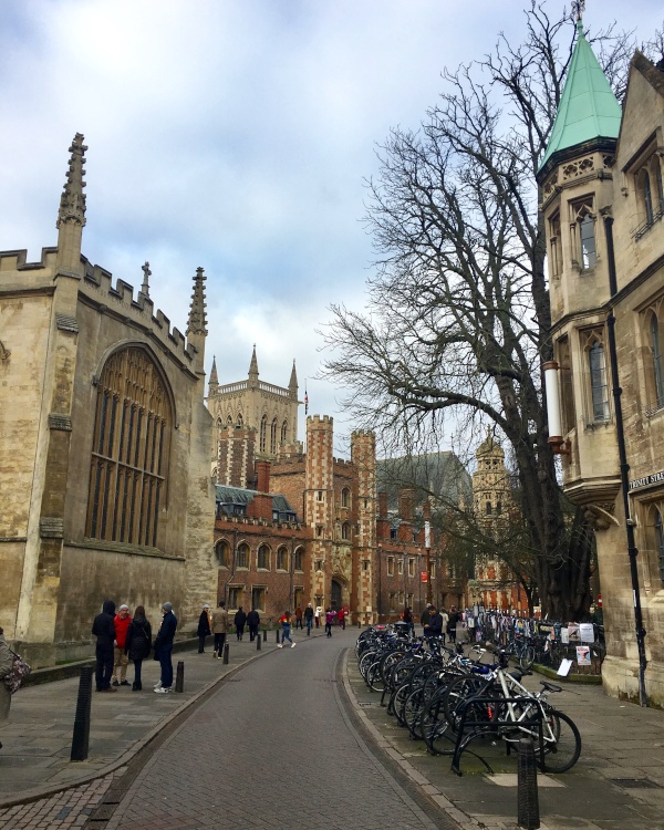 A wintry day on Trinity Street, Cambridge