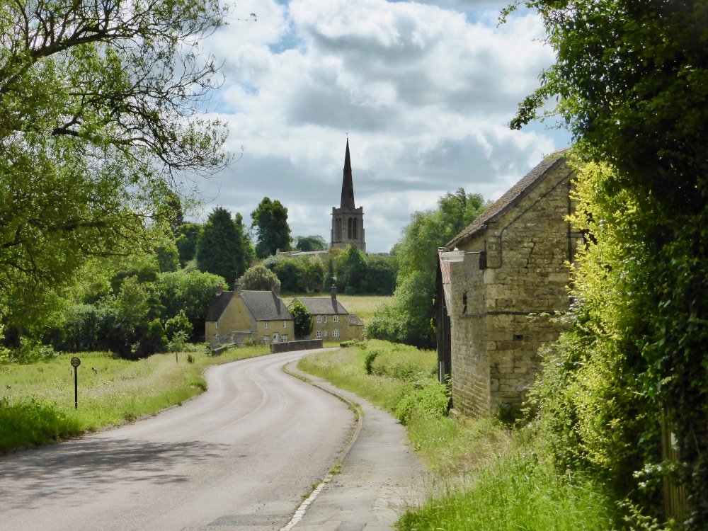 Photograph of Approaching the Village of Bulwick, Northamptonshire.