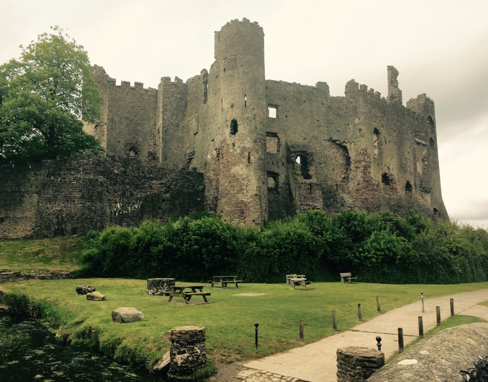 Photograph of Laugharne Castle ( near where the drama “Keeping Faith” was filmed)