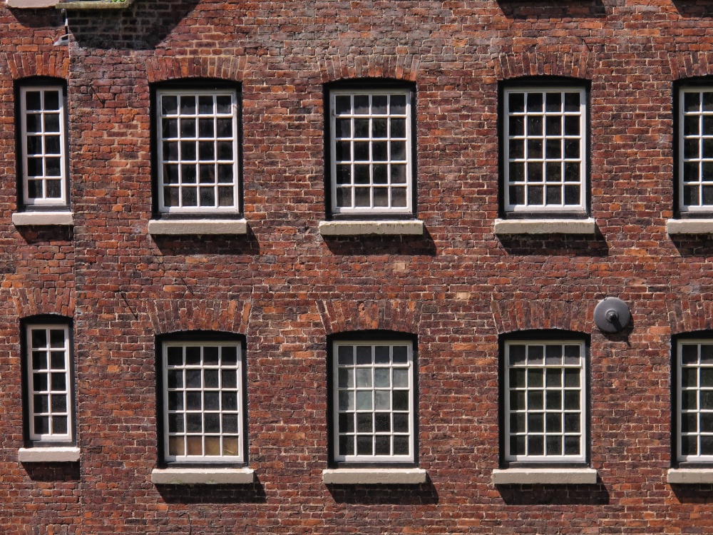 Quarry Bank Mill Windows photo by Helaine Cummins