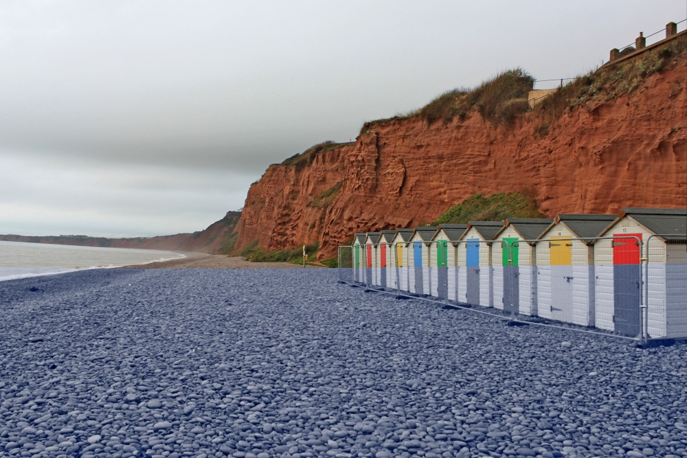 Budleigh Salterton – ColourMono beach huts