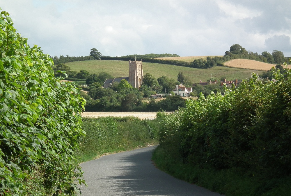Photograph of The village of Old Cleeve, Somerset.