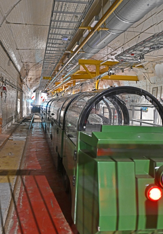 Mail Rail at the Postal Museum, passenger train