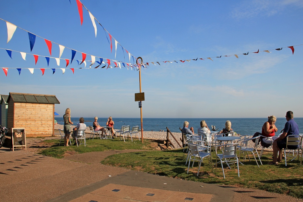 Budleigh's eastern promenade cafe