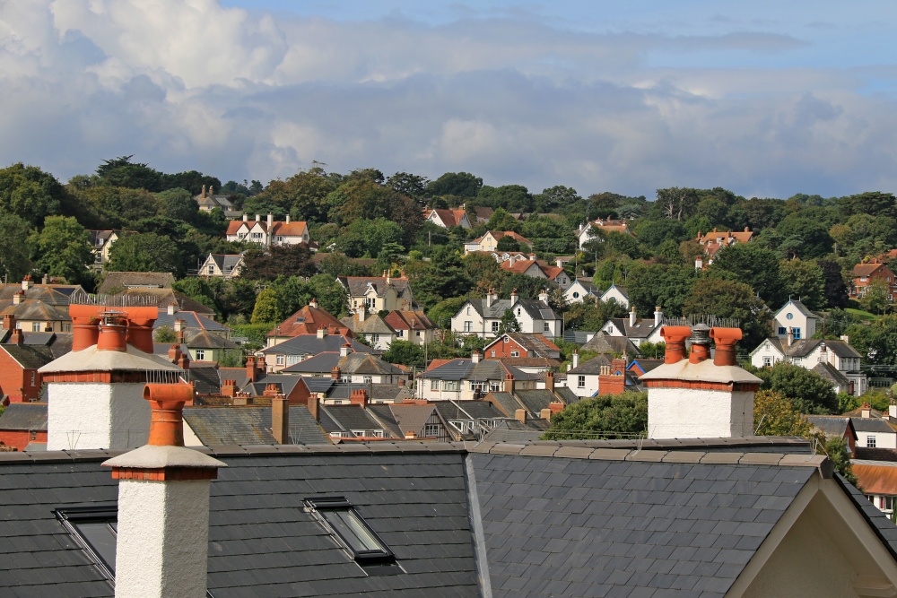 Budleigh Salterton roof tops