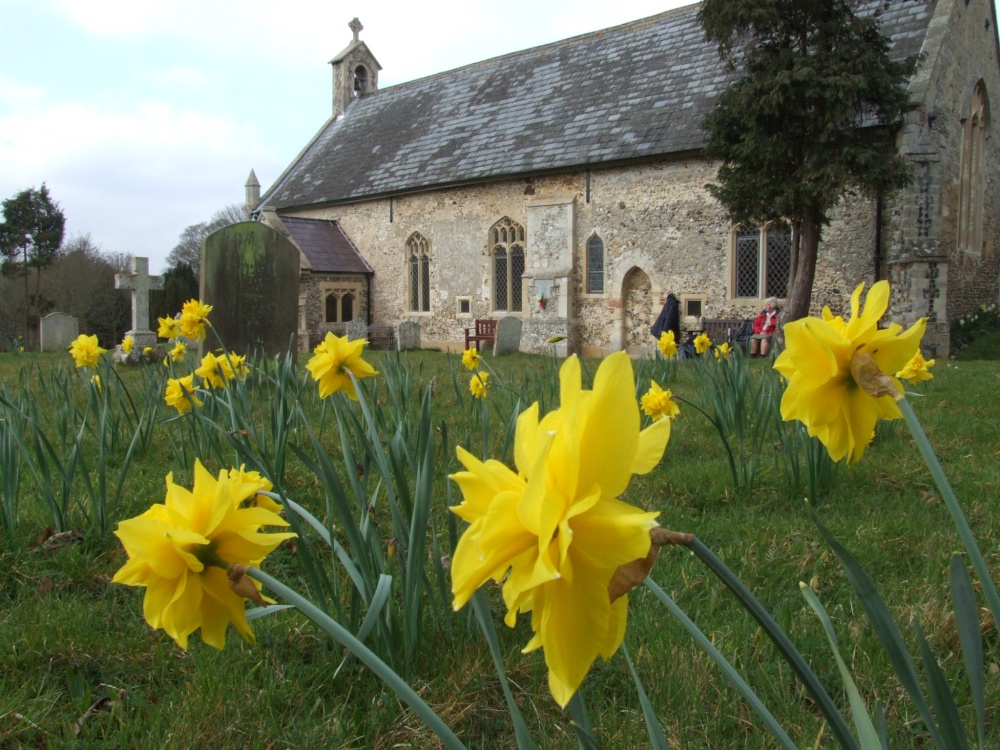 St. Andrew's church in spring