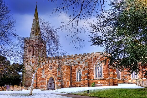 St. Mary's In the snow