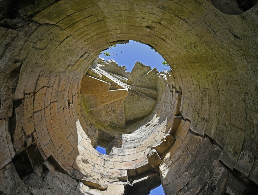 Rievaulx Abbey spiral staircase