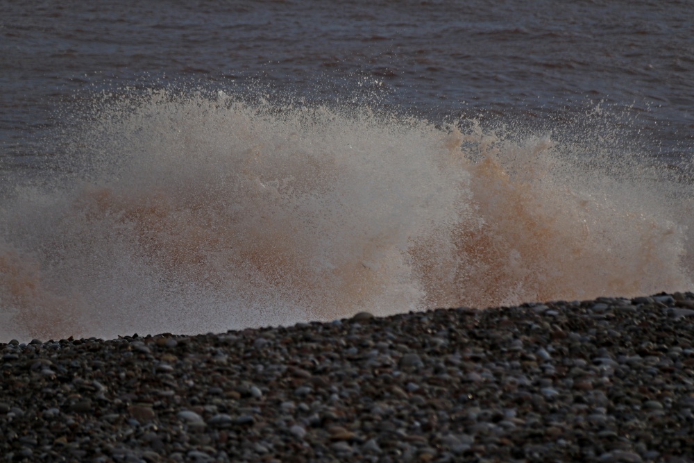 Budleigh beach gets wetter