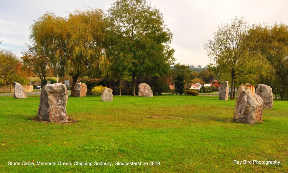 Photograph of Stone Circle, Memorial Green, Chipping Sodbury, Gloucestershire 2019