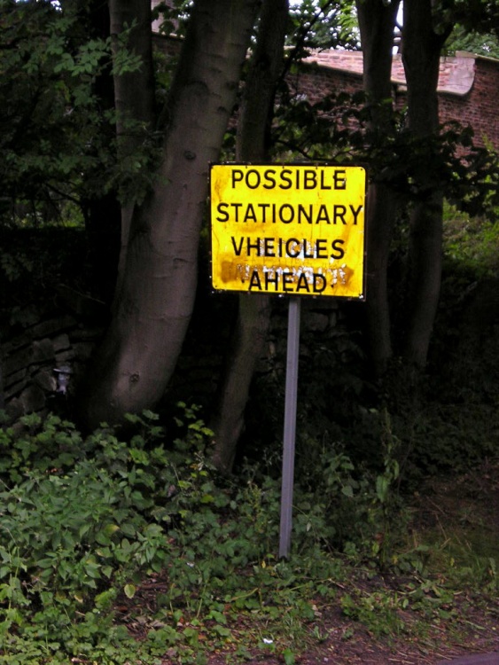 Tanfield road sign