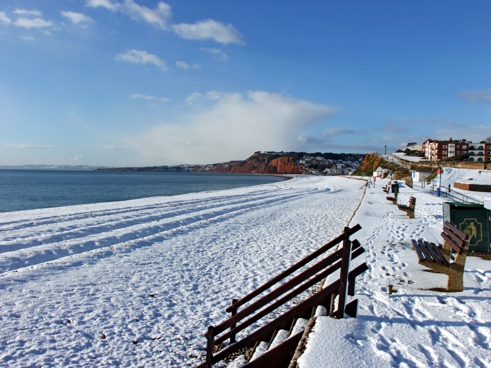 Budleigh's white beach