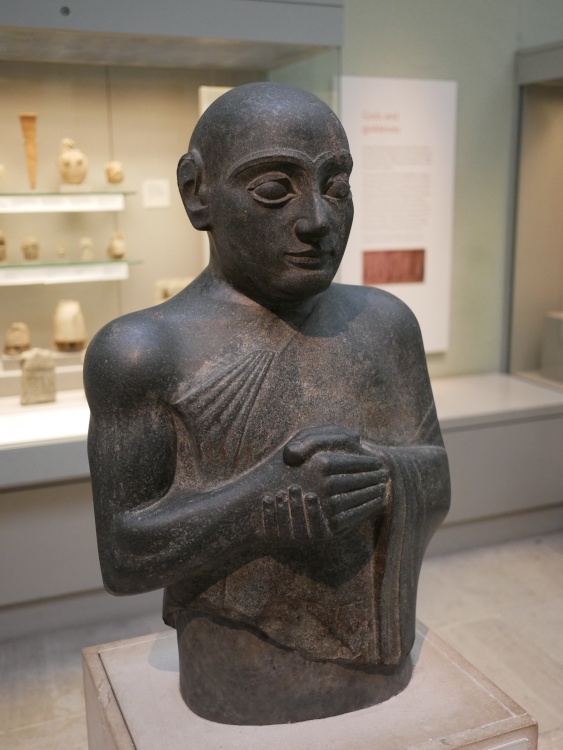 Ancient Sumerian figure in the British Museum, London