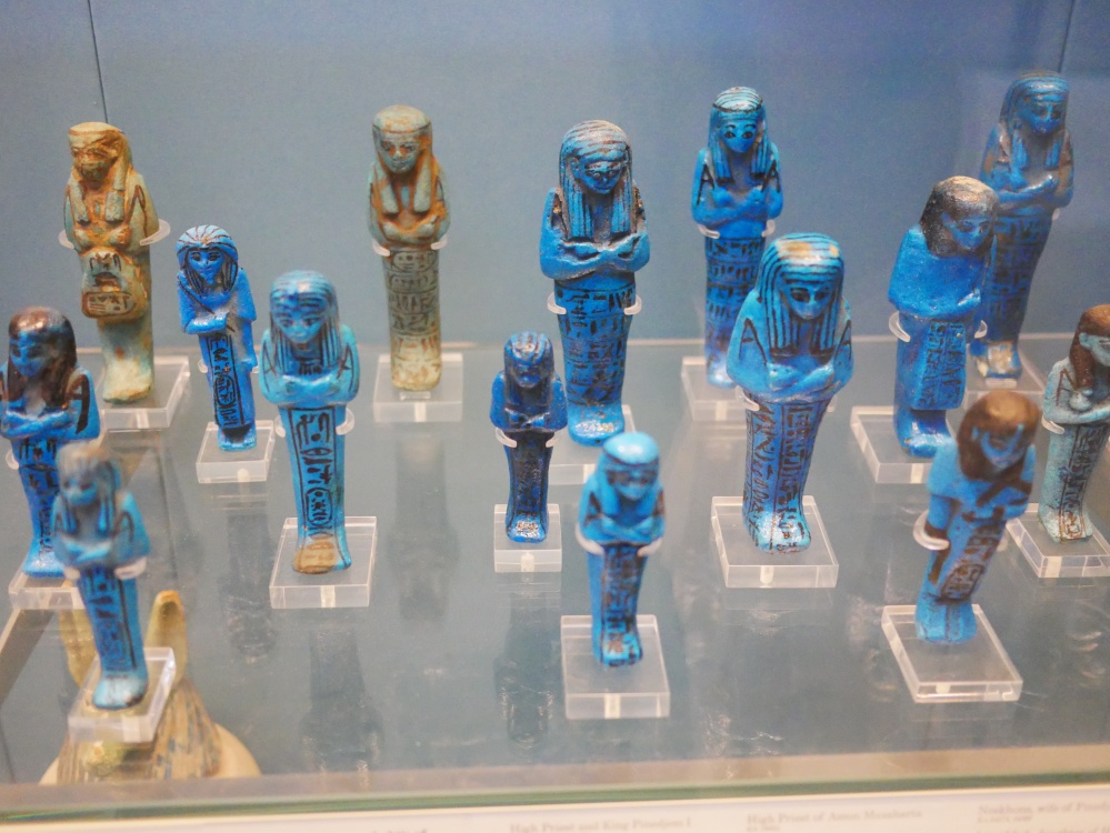 Ancient Egyptian funerary objects in the British Museum, London