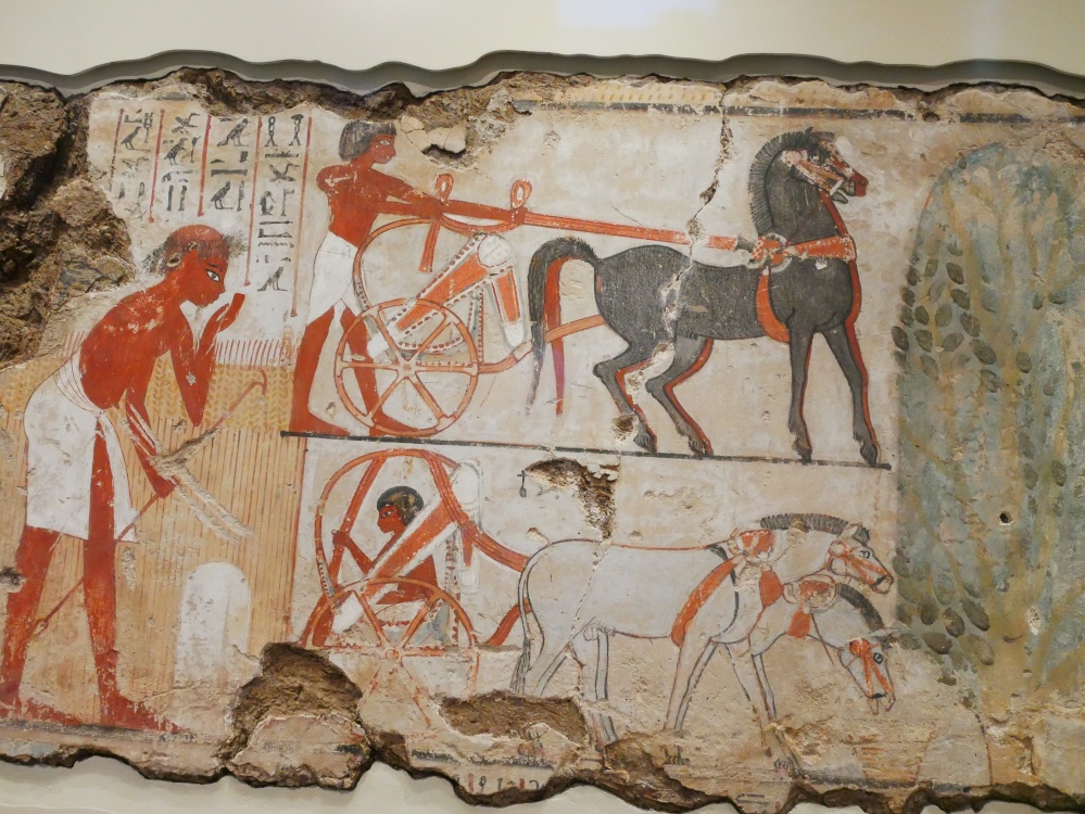 Wall paintinng from Ancient Egypt, in the British Museum