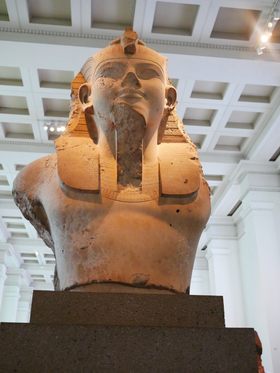 Statue of Egyptian Pharaoh Amenhotep III in the British Museum