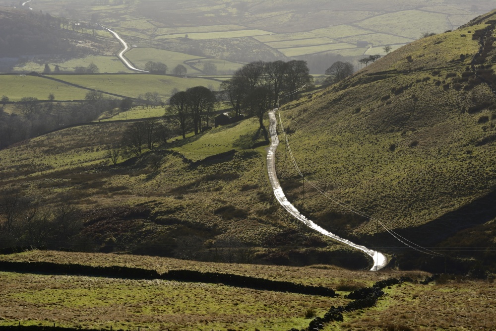 Winding Road near Burntcliff Top, Cheshire