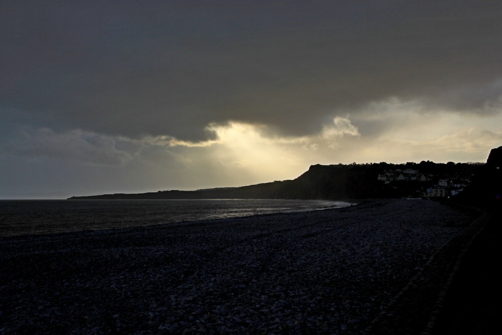 Stormy at Budleigh Salterton