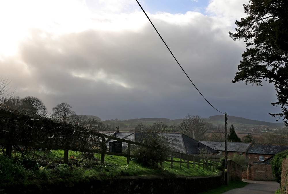 Grey skies over Otterton