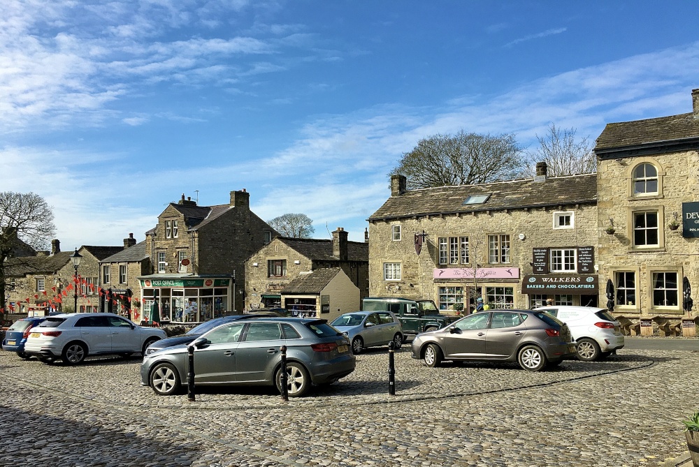 Grassington market place.