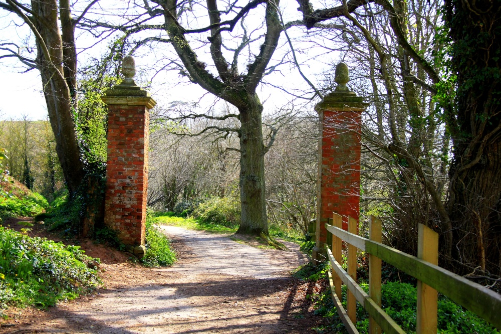 Park Lane gate posts near Otterton