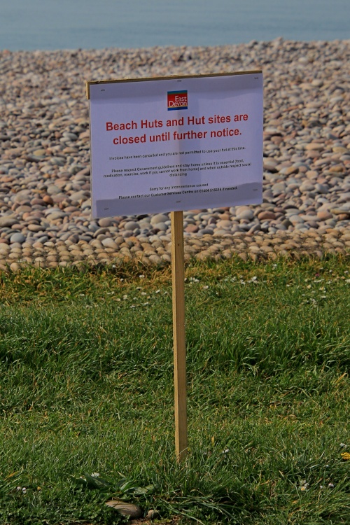 Budleigh has no beach huts