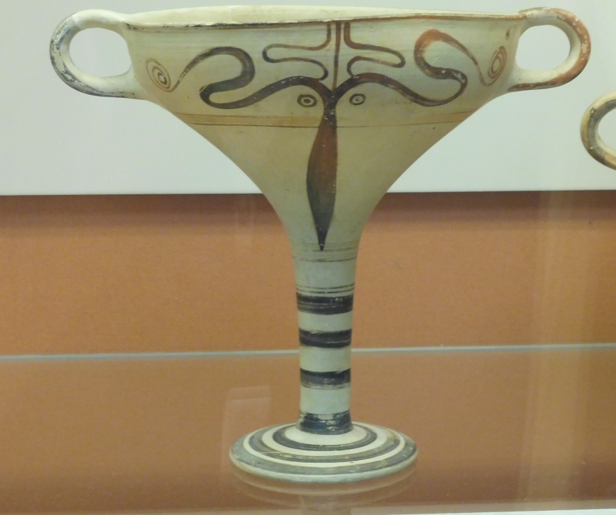 Mycenaean  Drinking Cup with Cuttlefish (?)