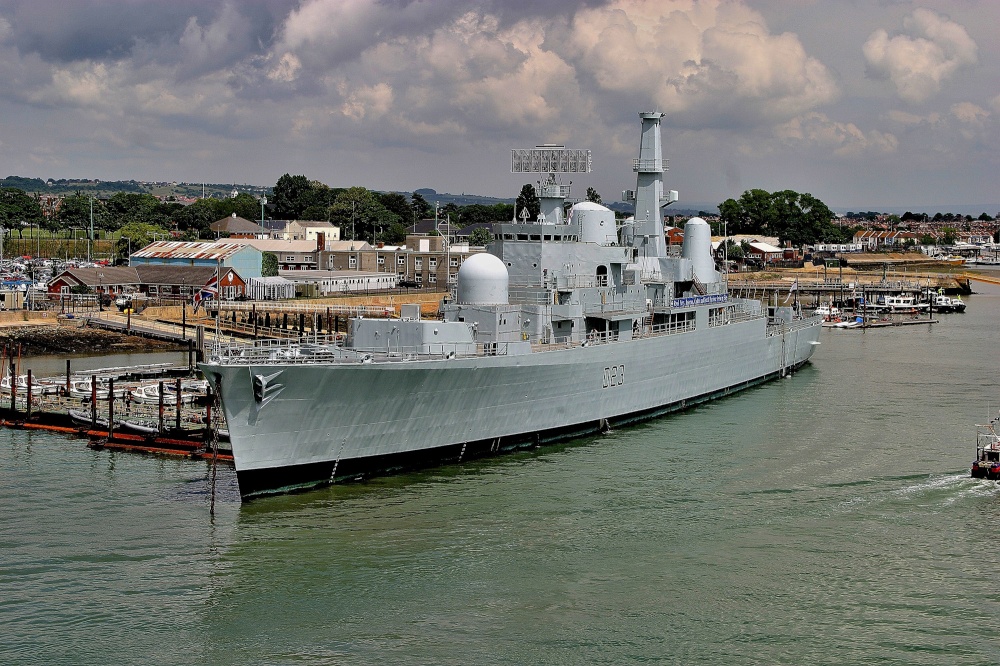 Warship at Portsmouth