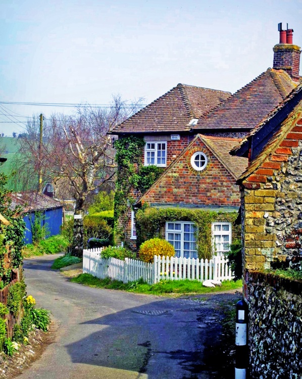 A quiet street in Elham