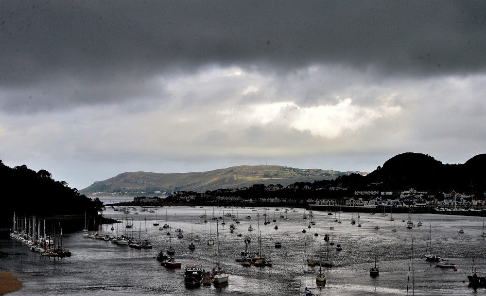 Photograph of Conwy Estuary from Conwy Castle