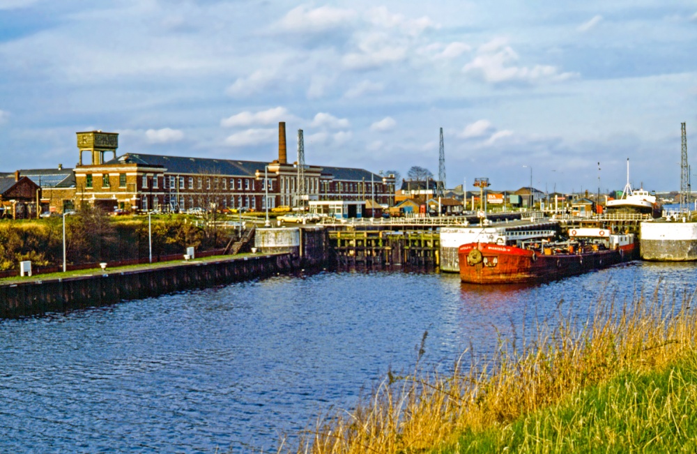 Latchford Locks on the Manchester Ship Canal