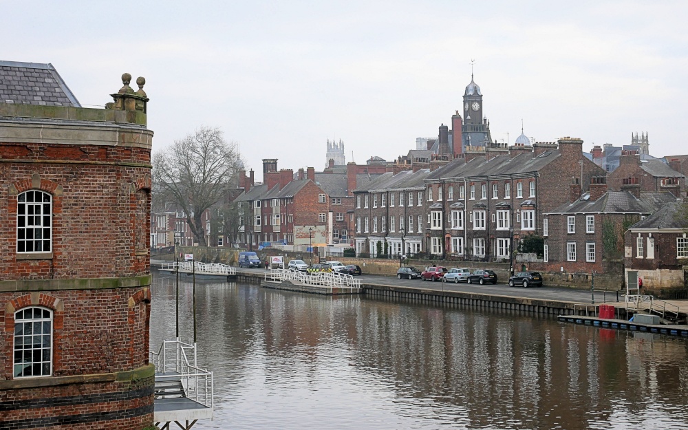A view of the River Ouse from Bishopgate Street, York