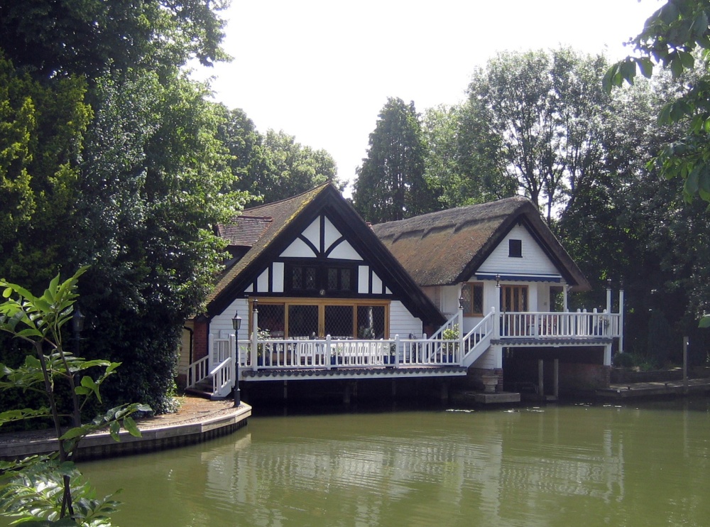 Former boathouses at Goring, now a private residence