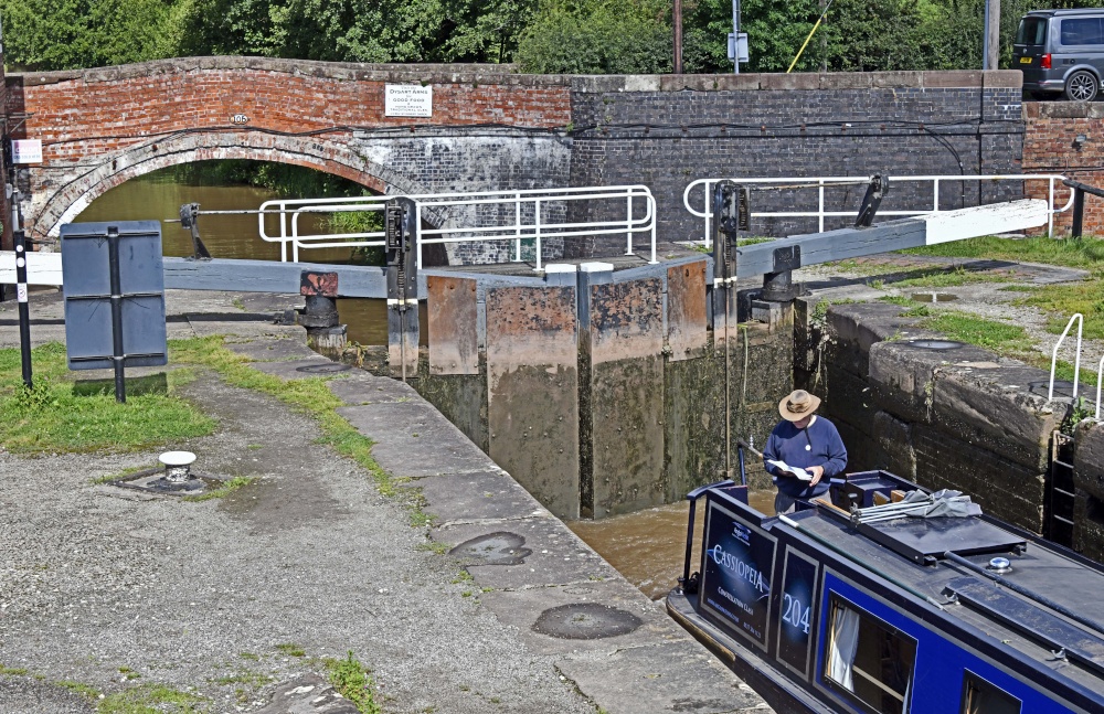 Photograph of Staircase Locks  on the Shropshire Union Canal at Bunbury