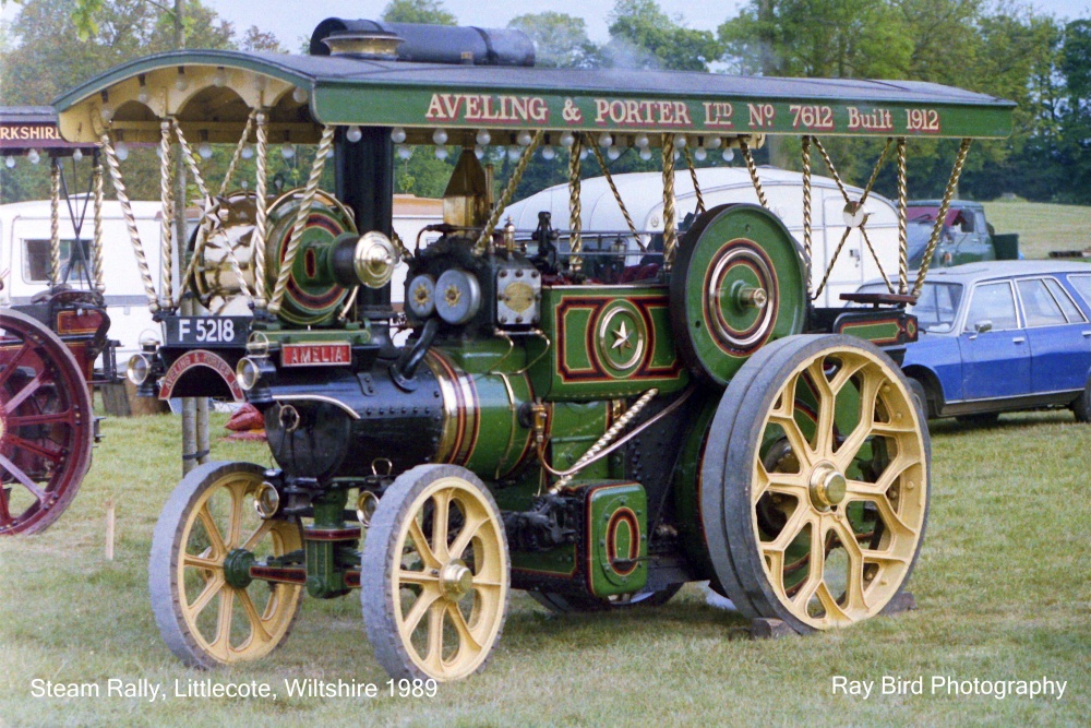 Traction Engine at Littlecote House Steam Rally 1989