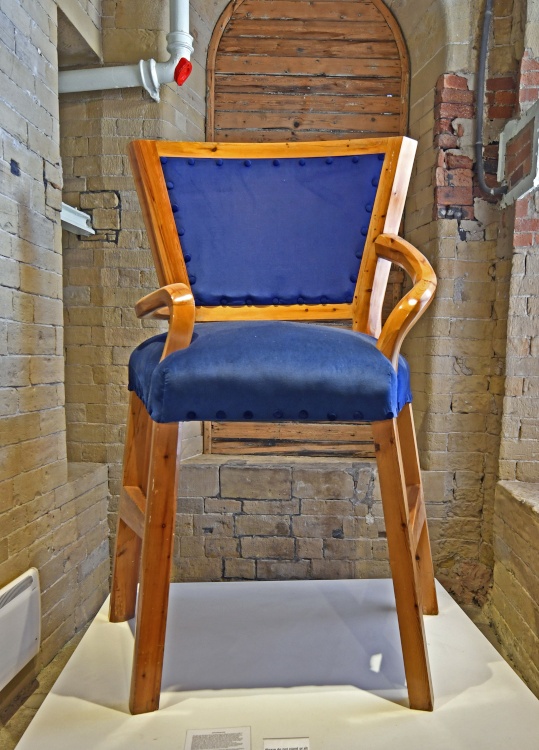 David Hockney's Chair at Salts Mill exhibition