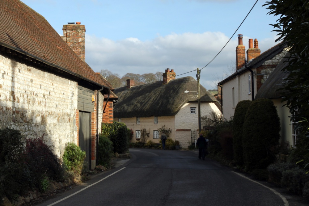 A village street in Aldbourne