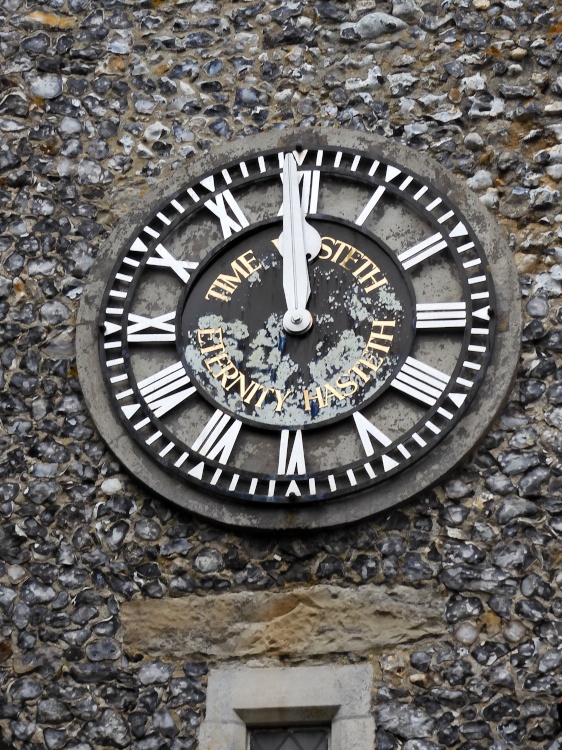Clock at St. Michael and All Angels Church, Hartlip